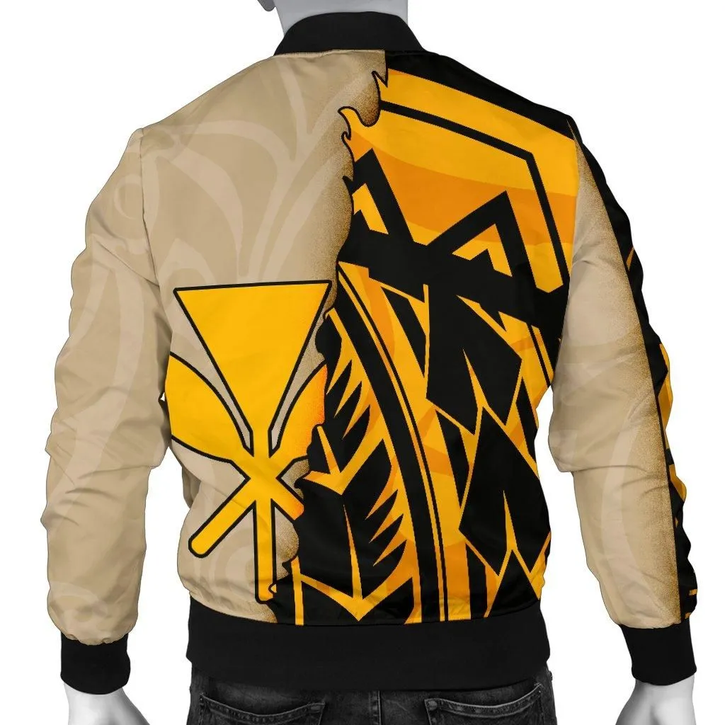 Hawaii Mens Bomber Jacket - Polynesian Wild Style
