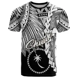 Chuuk Micronesia T-Shirt - Tribal Wave Tattoo White