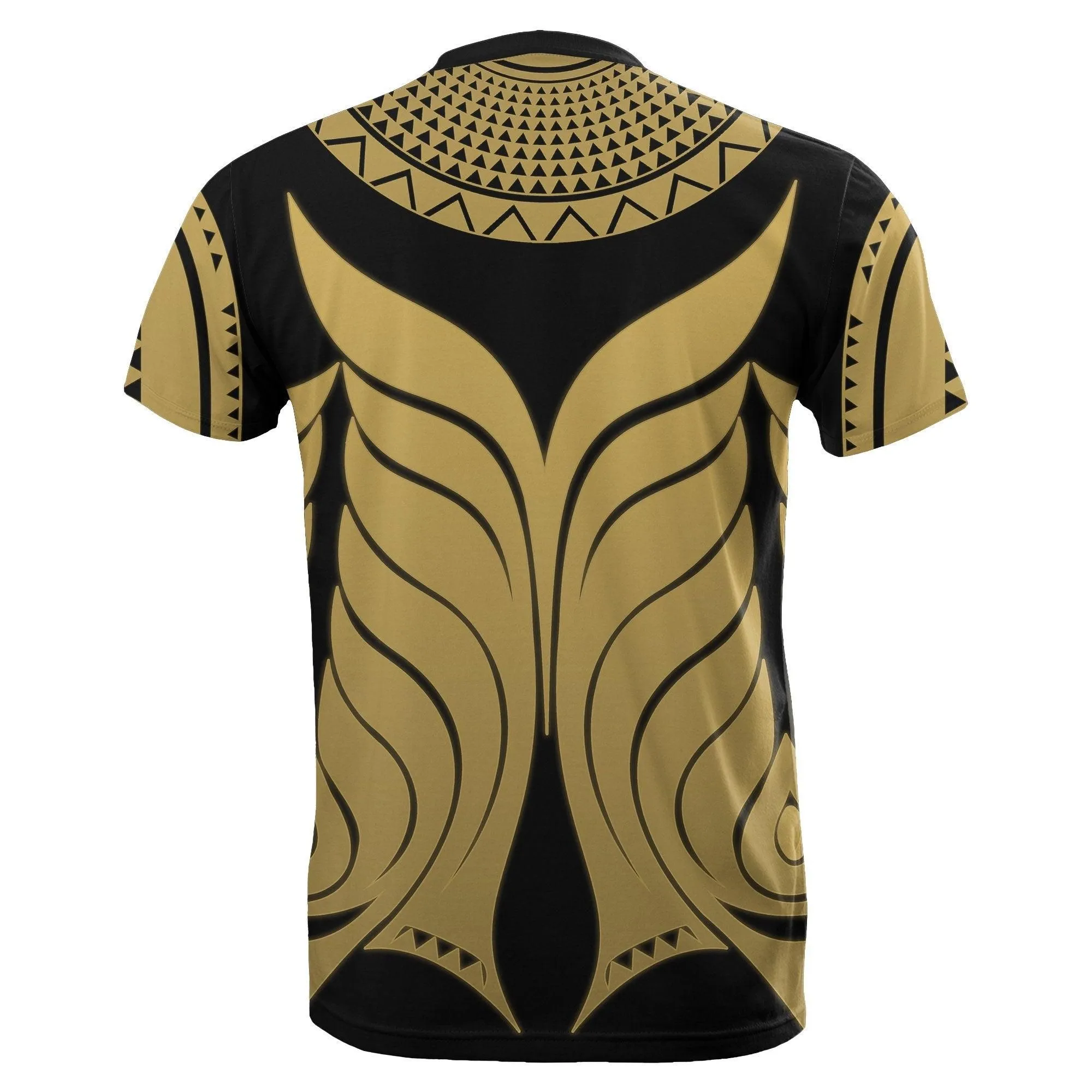Yap Tribal Tattoo T shirt Gold