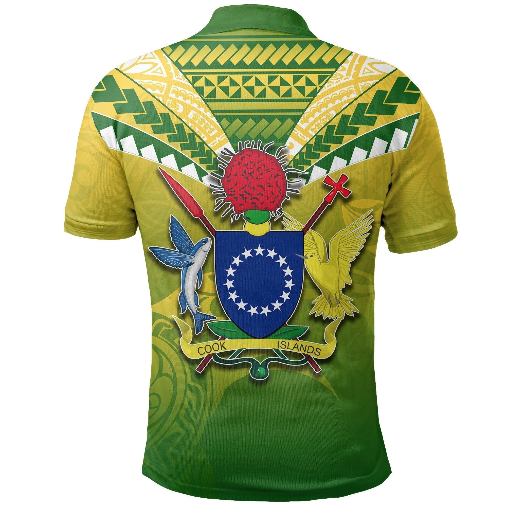 (Custom Personalised) Cook Islands Rugby Simple Polynesian Polo Shirt