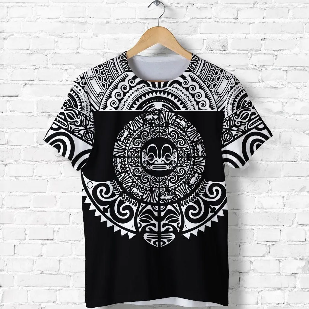 Marquesas Islands T Shirt Marquesan Tattoo Simplified Version - Black LT8