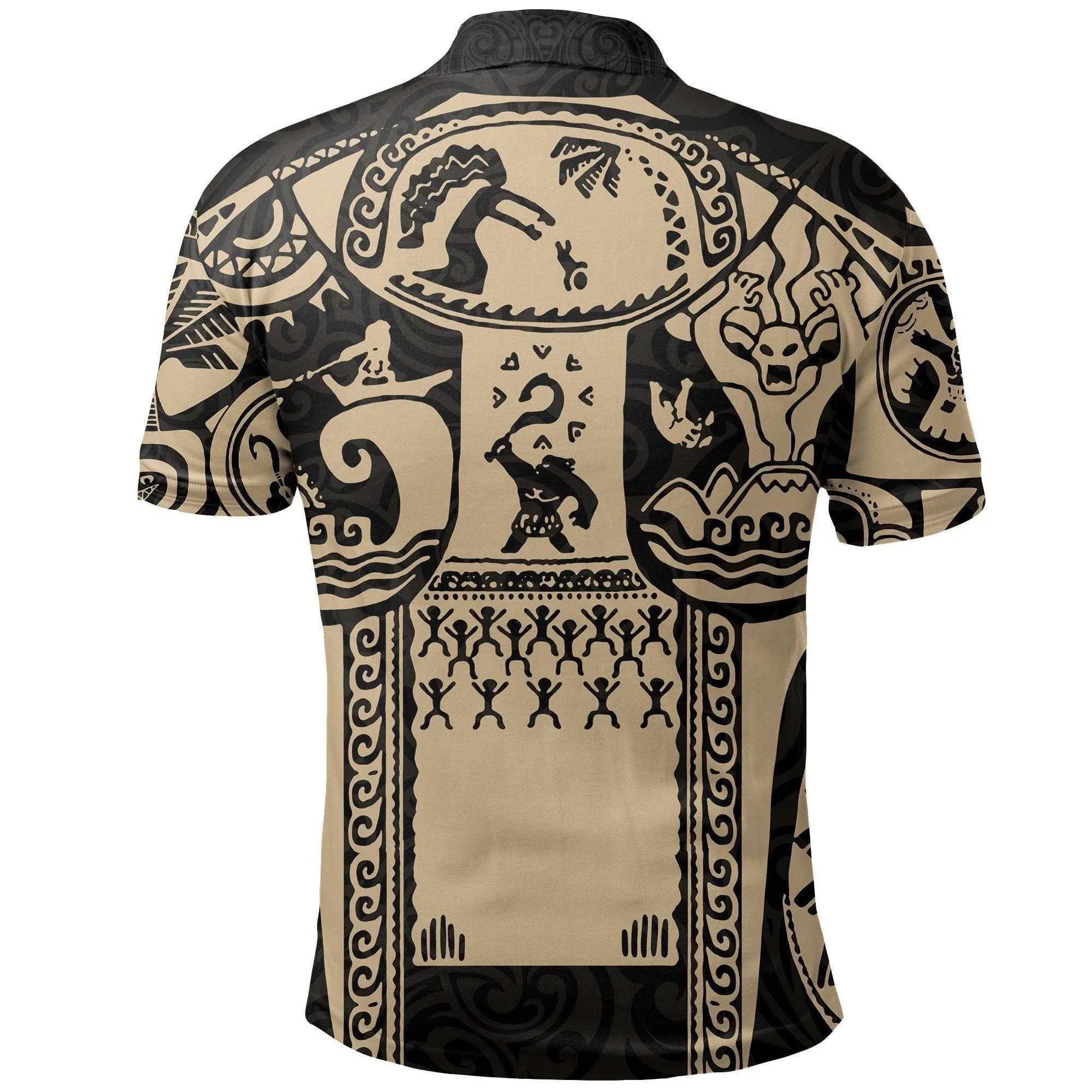 Hawaii Maui Tattoo Polo Shirt, Mini Maui Tattoo Golf Shirts