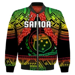Samoa Rugby Bomber Jacket Teuila Torch Ginger Gradient Style LT14