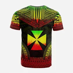 Wallis and Futuna Custom Personalised T shirt - Wallis and Futuna Coat Of Arms Polynesian Chief Tattoo Reggae Version
