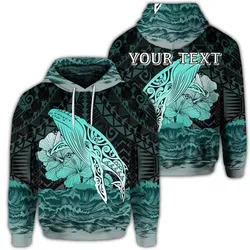 (Personalised) Hawaii Hibiscus Wale Polynesian Hoodie - AH