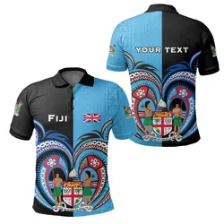 (Custom Personalised) Fiji Is My Heart Polo Shirt Polynesian Special Style LT16