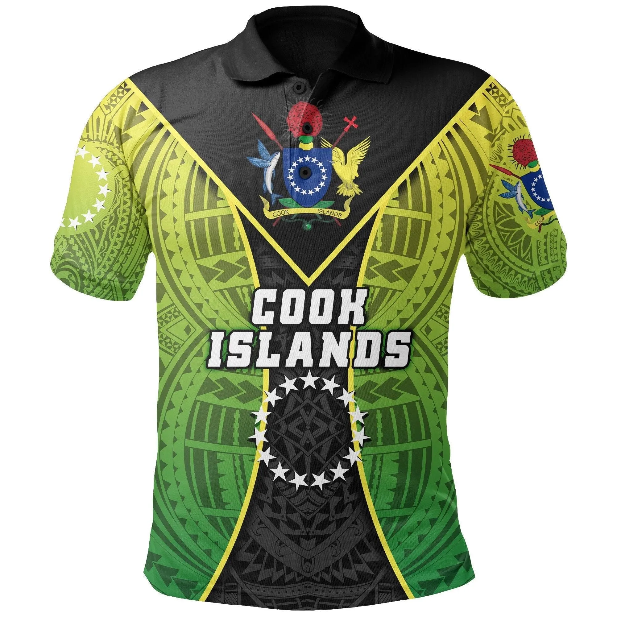 (Custom Personalised) Cook Islands Rugby Polo Shirt Style Gown