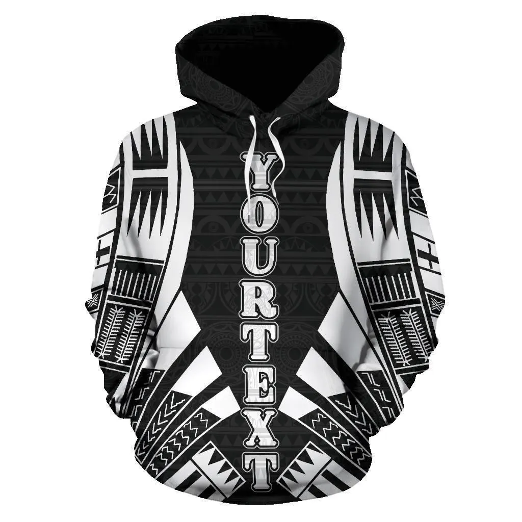 Alohawaii Clothing - Hoodie Federated States Of Micronesia All Over - Black Tattoo Style Custom - Bn01