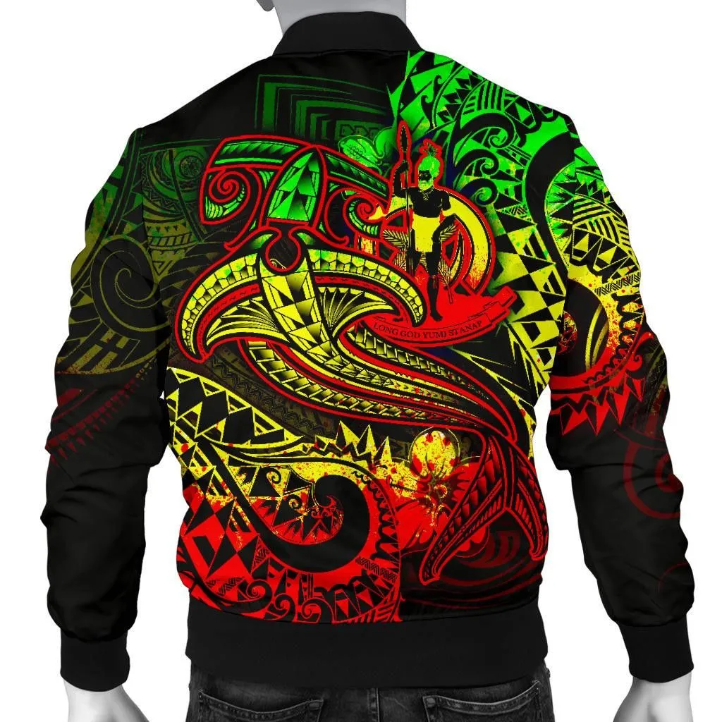 FamilyGater Jacket - Bomber Jacket Vanuatu - Reggae Shark Tattoo - BN18