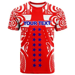 (Custom Personalised) Tuamotu Archipelago Tribal Tattoo French Polynesia T shirt LT12