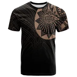 Polynesian Full Sleeve Tattoo T Shirt Blush Color LT7