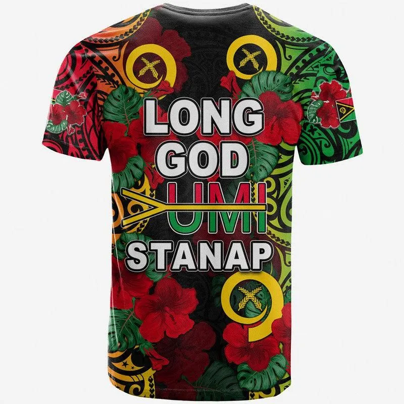 Vanuatu And Hibiscus T Shirt  LT6