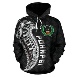 Pohnpei Hoodie, Pohnpei Tattoo Polynesian Wings Style A02