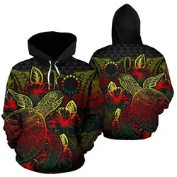 Cook Islands Polynesian Hoodie Turtle Hibiscus Reggae