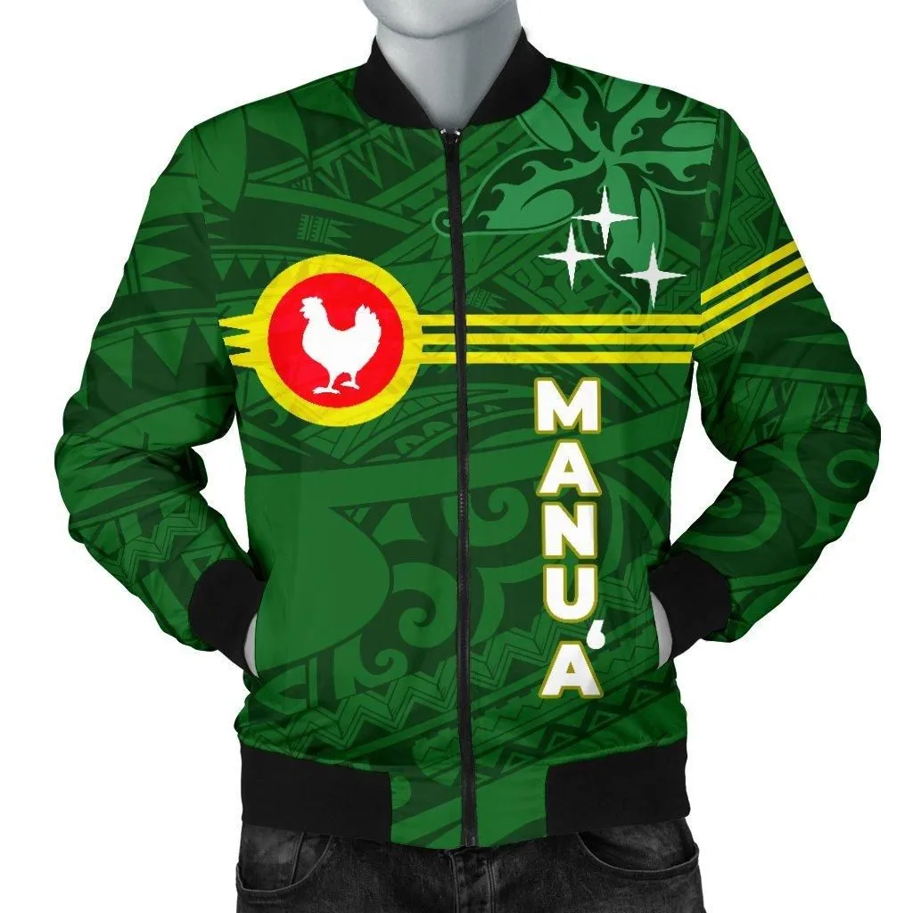 American Samoa Mens Bomber Jacket - Manua Islands Group