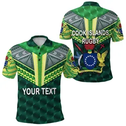 (Custom Personalised) Cook Islands Rugby Polo Shirt