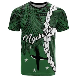 Palau Ngchesar Polynesian T-Shirt - Tribal Wave Tattoo