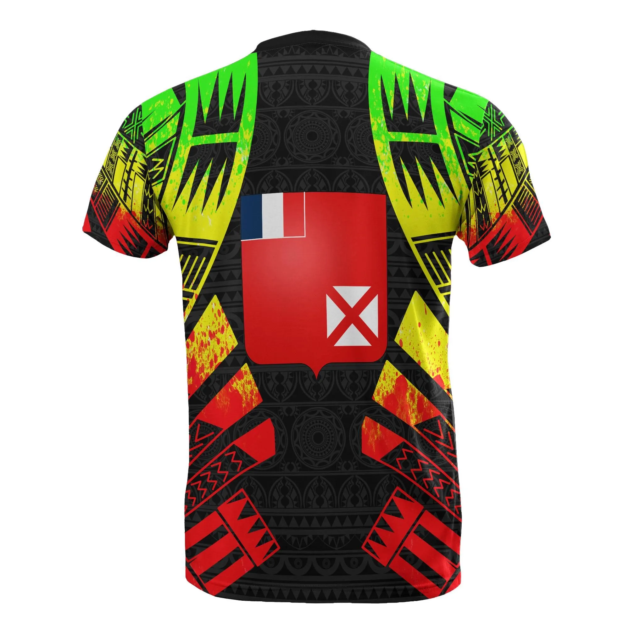 Wallis and Futuna T shirt - Wallis and Futuna Coat Of Arms Polynesian Tattoo Reggae Style