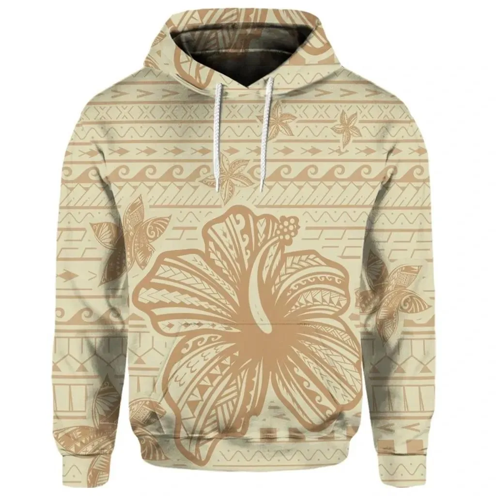Alohawaii Hoodie - (Personalised) Hawaii Hibiscus Plumeria Kanaka Polynesian Vintage Hoodie - AH - J4R
