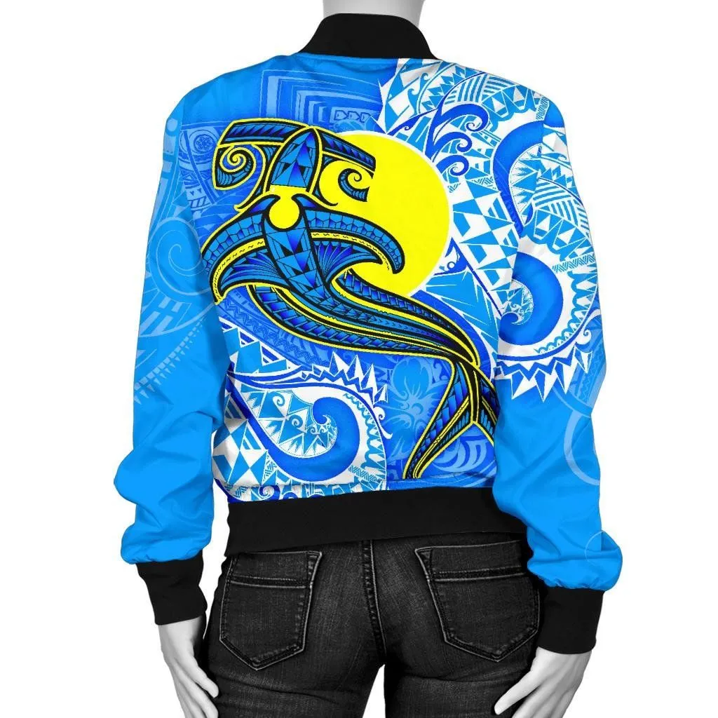 FamilyGater Jacket - Bomber Jacket Palau Polynesian - Palau Flag with Polynesian Tattoo - BN18