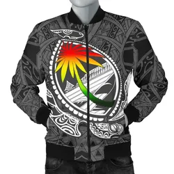 Guam Men's Bomber Jacket - Polynesian Turtle Style - BN01