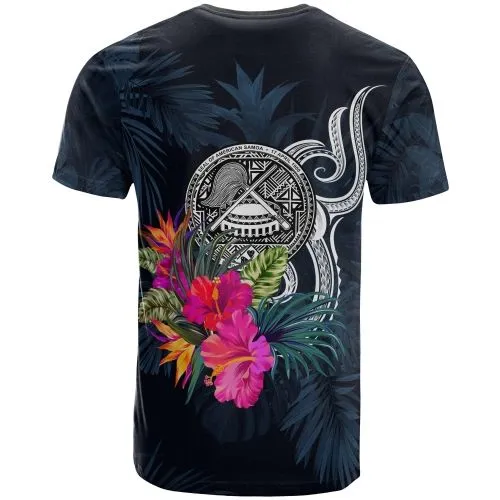 American Samoa Polynesian T-shirt - Tropical Flower