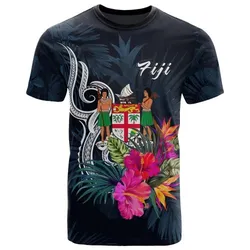 Fiji Polynesian T-shirt - Tropical Flower
