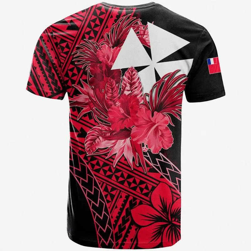 Wallis and Futuna T Shirt Hibiscus Red No.2 Color  LT6