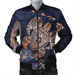 FamilyGater Jacket - Personalized - Hawaii Polynesian Aloha Po Turtle Hibiscus Tropical Bomber Jacket -  - AH - J6R