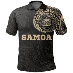 Samoa Polo Shirt - Samoa Coat Of Arms Polynesian Tattoo
