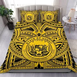 Hawaii Bedding Sets - Polynesian Tattoo & Hawaii Coat of Arm