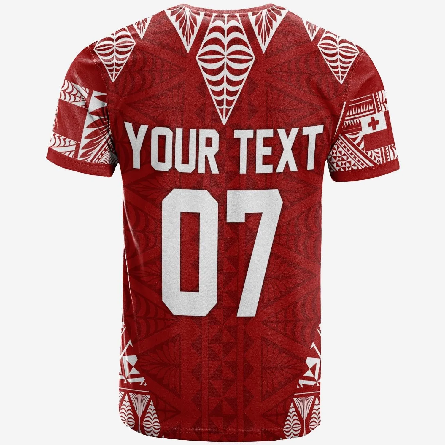 Personalised Tonga Rugby T Shirt Mate Maa Tonga Warriors LT7