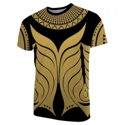 Yap Tribal Tattoo T shirt Gold