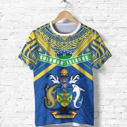 Solomon Islands T shirt Simple Coat Of Arms Rugby