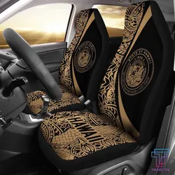 Tmarc Tee Hawaii Coat Of Arm Polynesian Car Seat Covers - Circle Style 05 J1