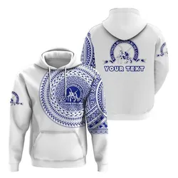 (Custom Personalised) Kolisi Ko Tupou College Tonga Hoodie Tattoo Style