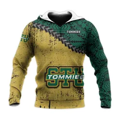 St. Thomas (Canada) Tommies Hoodie Grunge Polynesian Tattoo - CA CIS