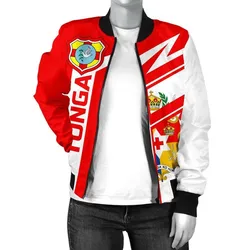 Tonga Rugby Air Bomber Jacket For Women