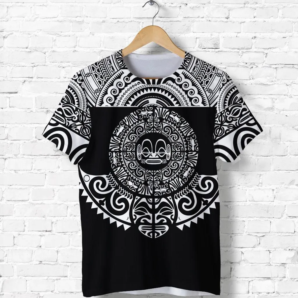(Custom Personalised) Marquesas Islands T Shirt Marquesan Tattoo Simplified Version - Black LT8