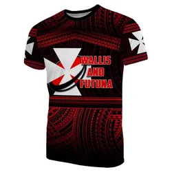 (Custom Personalised) Wallis And Futuna Rugby Polynesian Patterns T Shirt