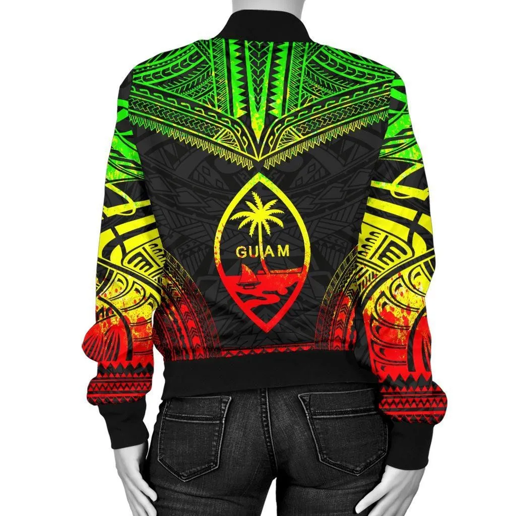 FamilyGater Jacket - Bomber Jacket Guam Polynesian Chief - Reggae Version - Bn10