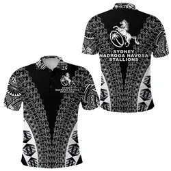 Fiji Rugby Polo Shirt Sydney Nadroga Navosa Stallions Tapa Vibes LT8