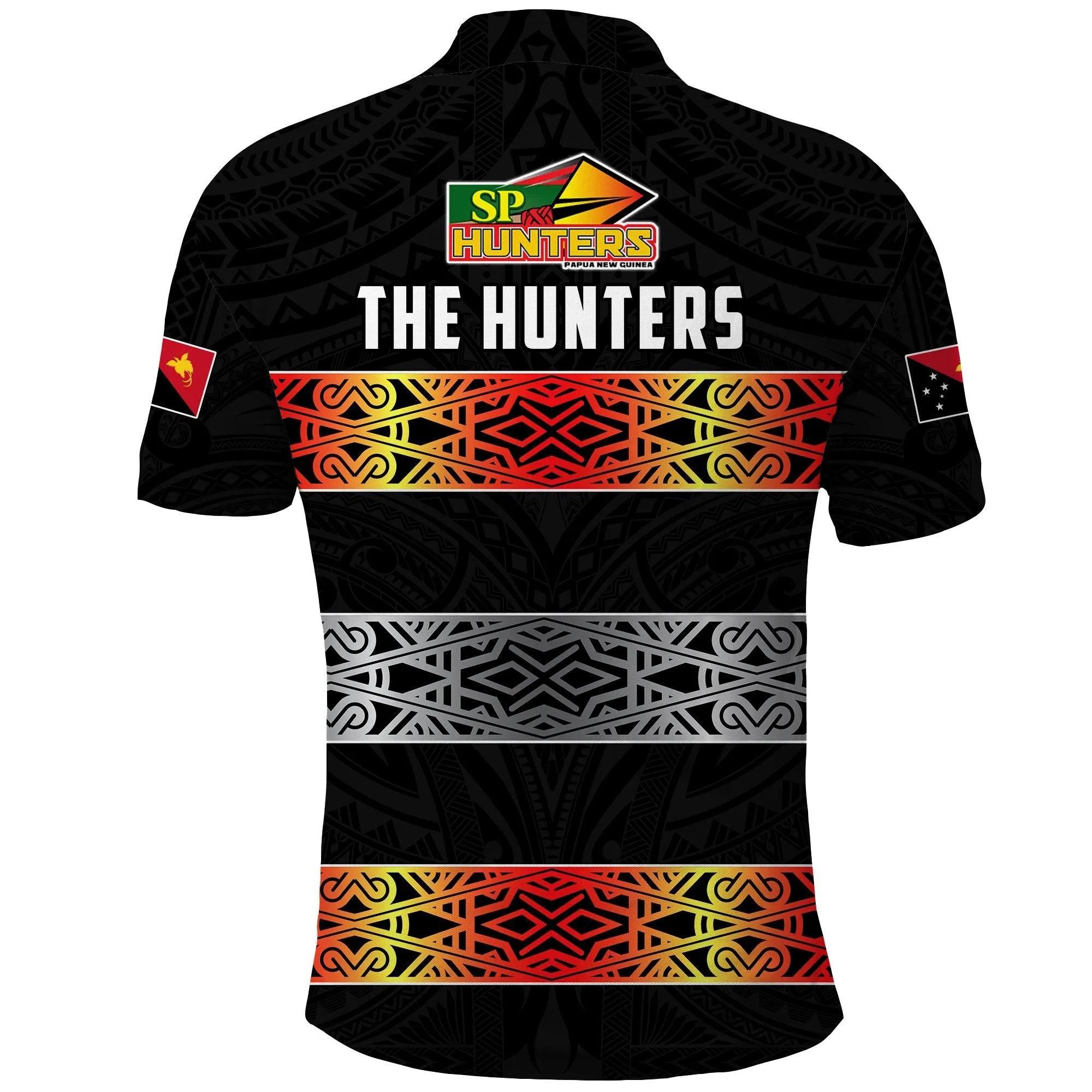 The Hunters PNG Polo Shirt Papua New Guinea Hunters Rugby LT13