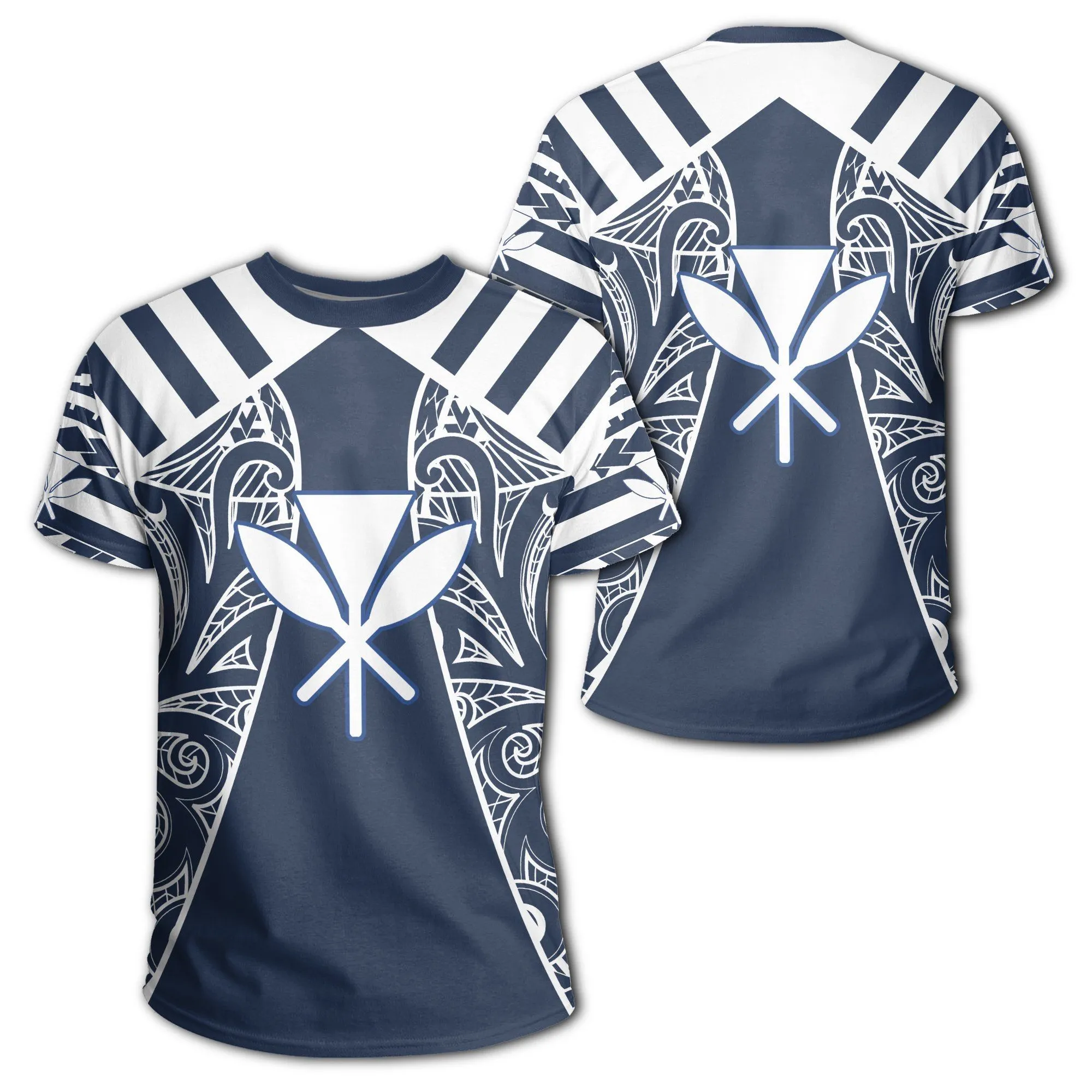 Hawaii Kanaka Football Polynesian T Shirt Blue Victor Style Ah J3 Hawaiian Shorts Beach Short Sleeve