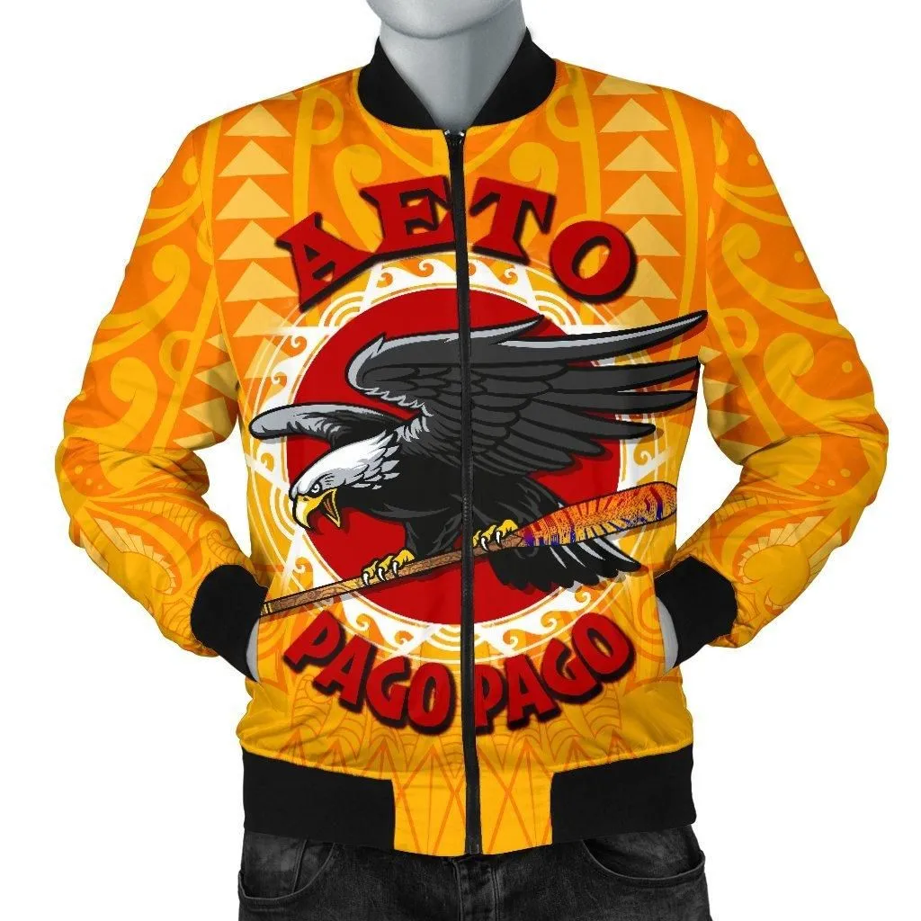 American Samoa Mens Bomber Jacket - Aeto Pago Pago