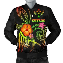 Kosrae Polynesian Men's Bomber Jacket - Legend of Kosrae (Reggae) - BN15