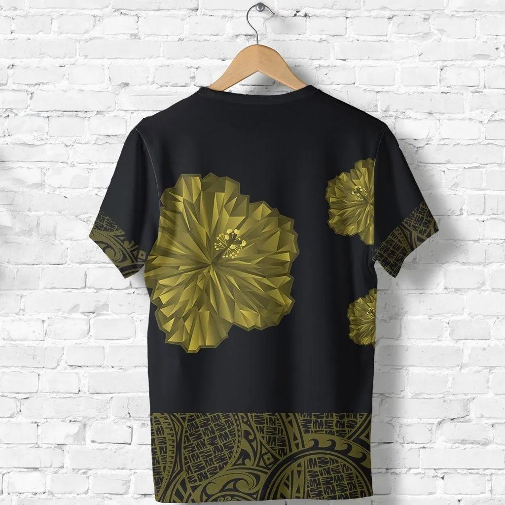 Polynesian T shirt - Hibiscus Polynesian Tattoo