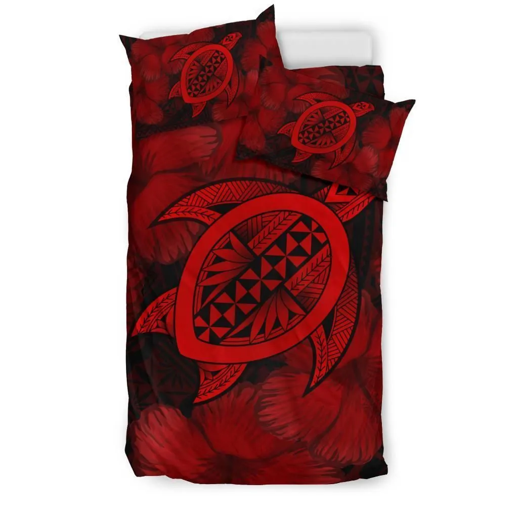 Tonga Turtle Hibiscus Bedding Set - Ah
