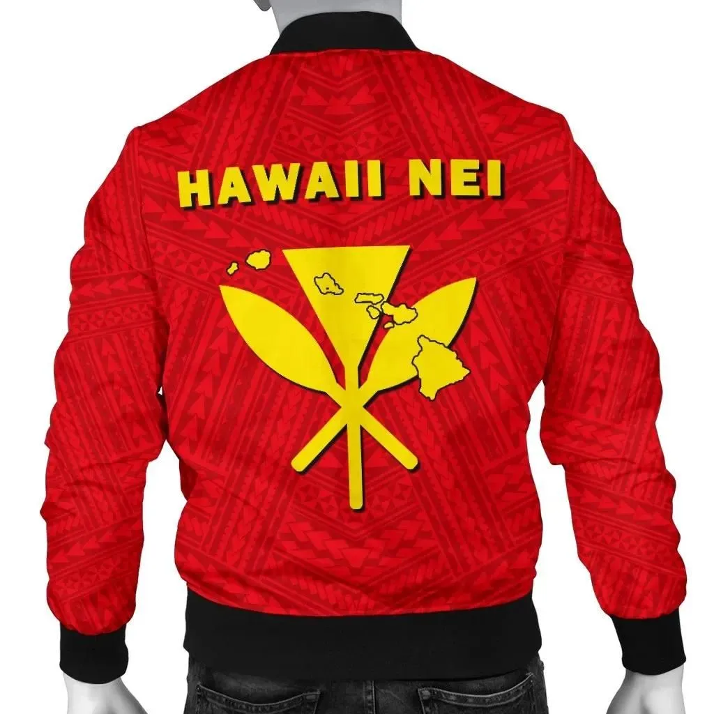 Alohawaii Jacket - Hawaii Kanaka Polynesian Mens Bomber Jacket - AH - J71