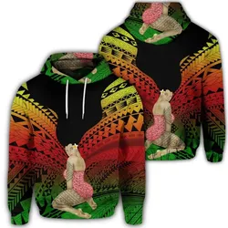 Alohawaii Hoodie - Hawaiian Polynesian Hula Girl Wearing Plumeria Hoodie Reggae - AH - J5R